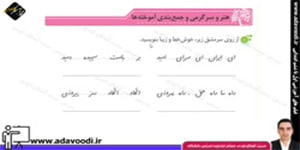 نگارش پنجم ابتدایی درس12 صفحه65