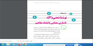 تدریس کتاب نگارش پایه دهم درس هفتم ناسازی معنایی