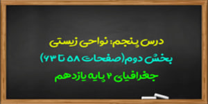 آموزش درس پنجم جغرافیا 2 پایه یازدهم(بخش دوم)