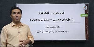تدریس هندسه یازدهم فصل 2 درس 1 مبحث: بازتاب قسمت 1