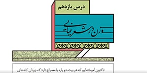 درس یازدهم علوم و فنون دوازدهم - وزن در شعر نیمایی