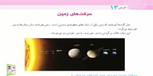 اجتماعی پنجم درس سیزدهم حرکت های زمین (1)