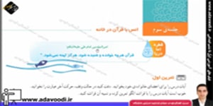 قرآن چهارم ابتدایی درس سوم جلسه ی سوم