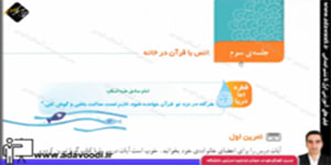 قرآن چهارم ابتدایی درس هشتم جلسه ی سوم