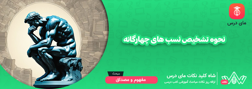  نحوه تشخیص نسبتهای چهارگانه