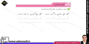 نگارش چهارم ابتدایی درس یازدهم صفحه66