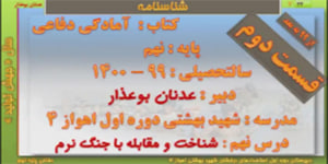 فیلم تدریس درس 9 قسمت دوم دفاعی پایه نهم (( شناخت و مقابله با جنگ نرم ))