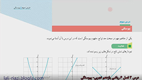 ریاضی یازدهم متوسطه دوم  فصل 6 : حد و پیوستگی (پیوستگی)