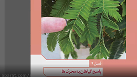 زیست شناسی یازدهم متوسطه دوم  فصل 9 : پاسخ گیاهان به محرک ها (تنظیم کننده های رشد در گیاهان)