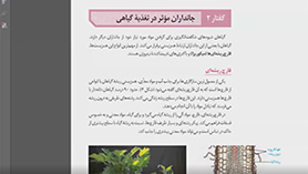 زیست شناسی دهم متوسطه دوم  فصل 7 : جذب و انتقال مواد در گیاهان (جانداران مؤثر در تغذیه گیاهی)