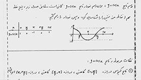 ریاضی یازدهم متوسطه دوم  فصل 4 : مثلثات (درس سوم - توابع مثلثاتی (تابع کسینوس))
