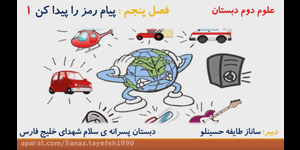 تدریس علوم دوم ابتدایی درس 5 : پیام رمز را پیدا کن 1
